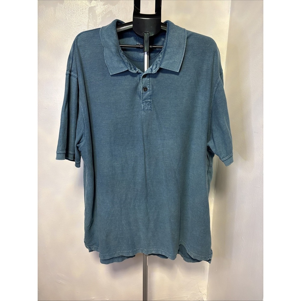 Red Head Brand & Co. Mens Steel Blue Short Sleeve Lightweight Polo Shirt Sz 3XL